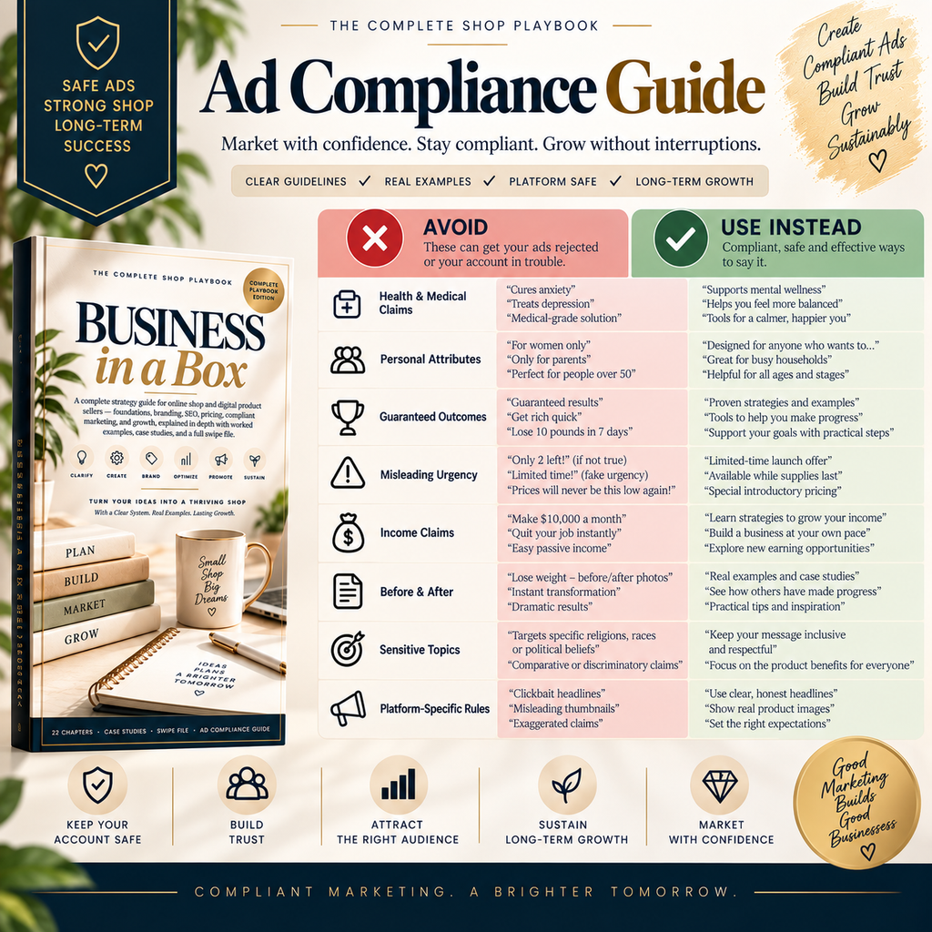 Page 10 from the Business-in-a-Box: The Complete Shop Playbook printable