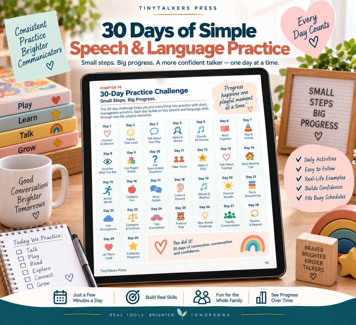 Page 10 from the Home-Based Speech Development Exercises printable