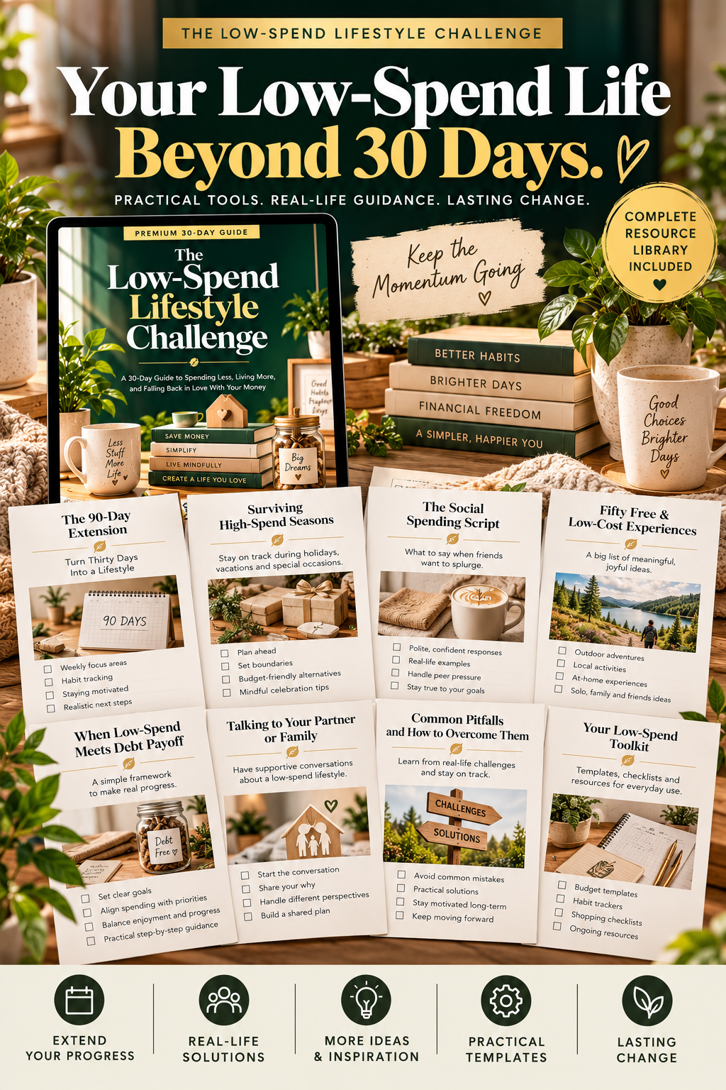The Low-Spend Lifestyle Challenge PDF – inside page preview 3