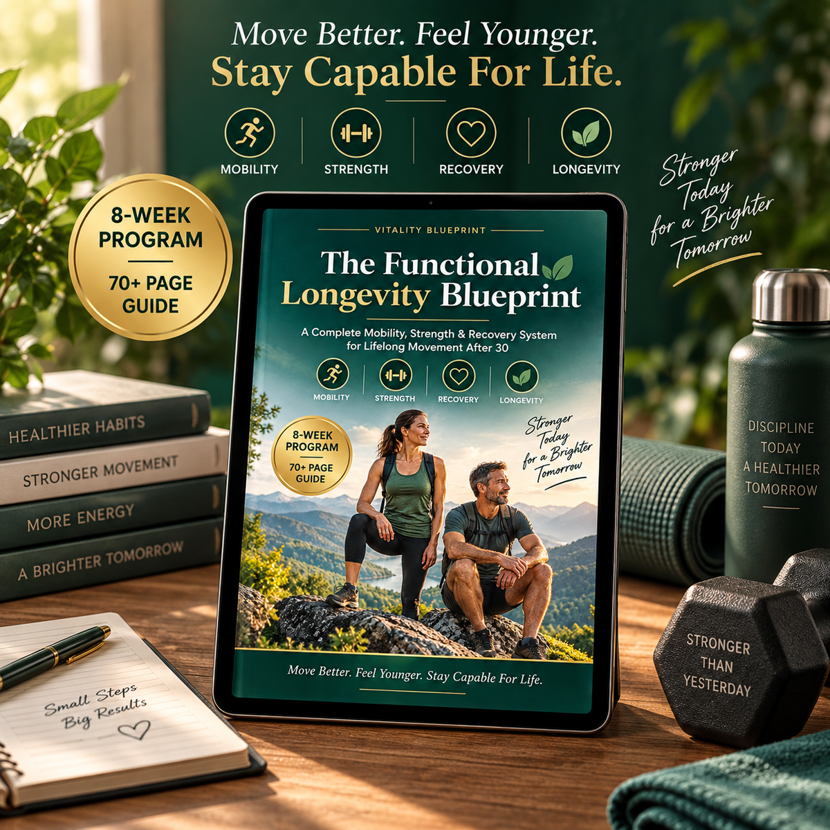 The Functional Longevity Blueprint 8-week program PDF cover