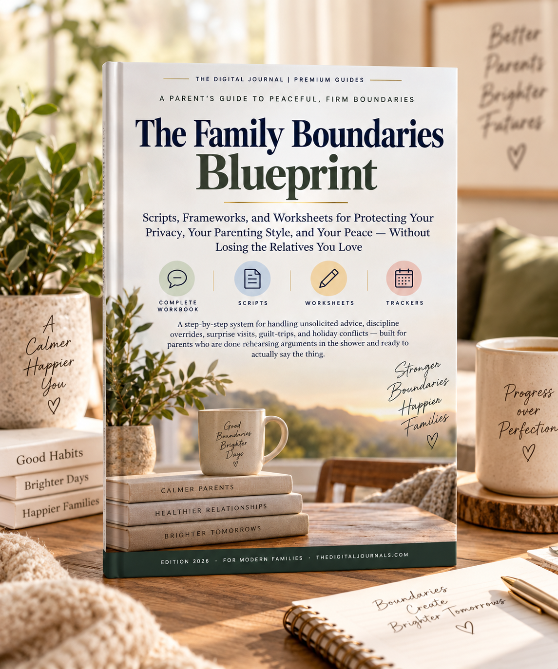 The Family Boundaries Blueprint family communication workbook PDF cover