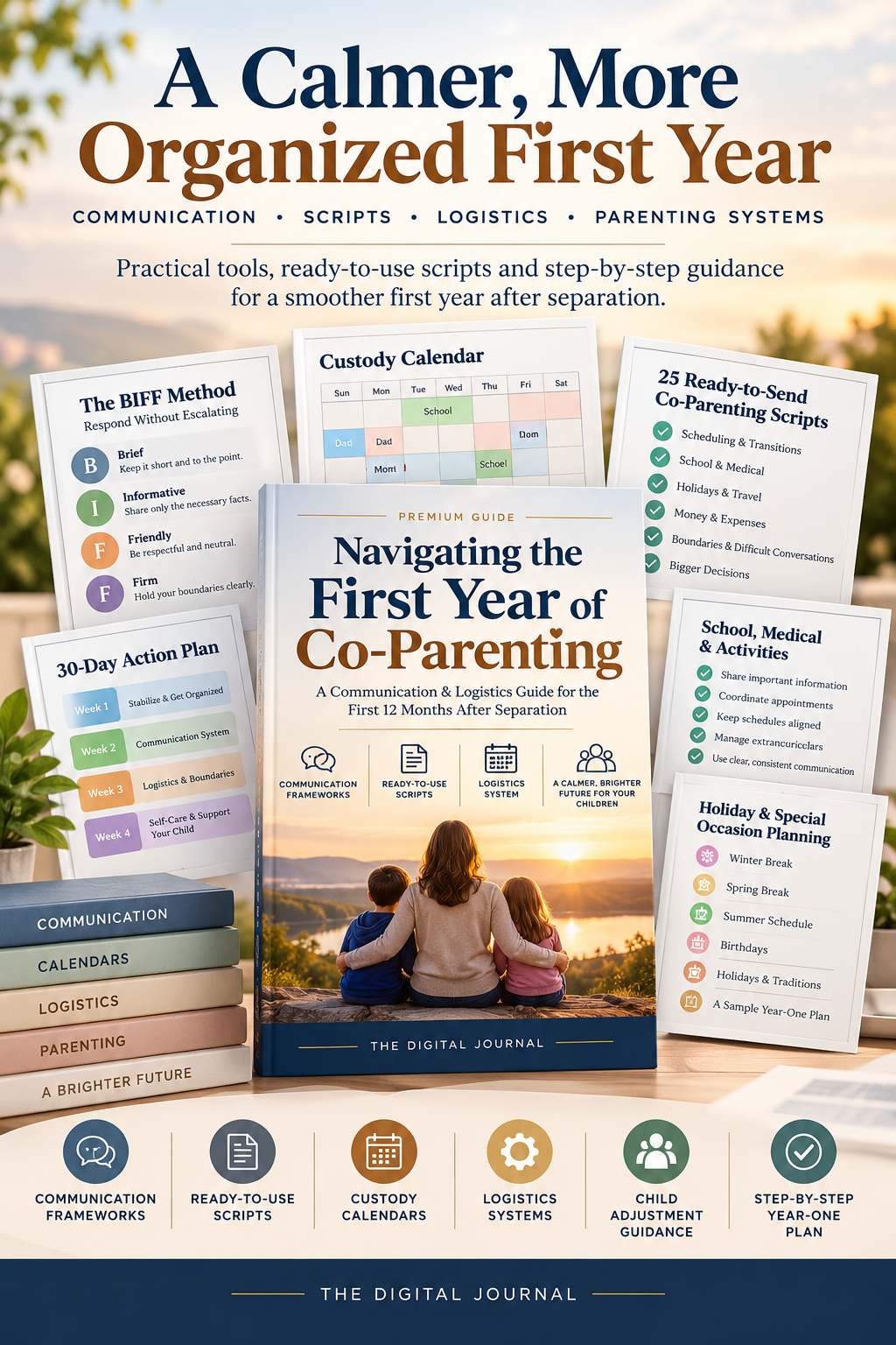 Navigating the First Year of Co-Parenting PDF guide cover