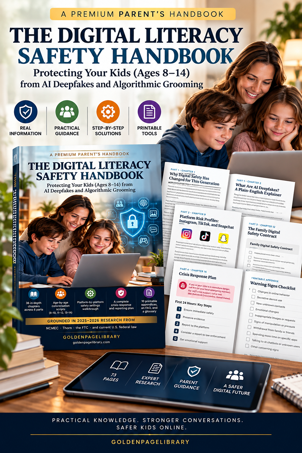 Digital Literacy Safety Handbook for Parents PDF cover