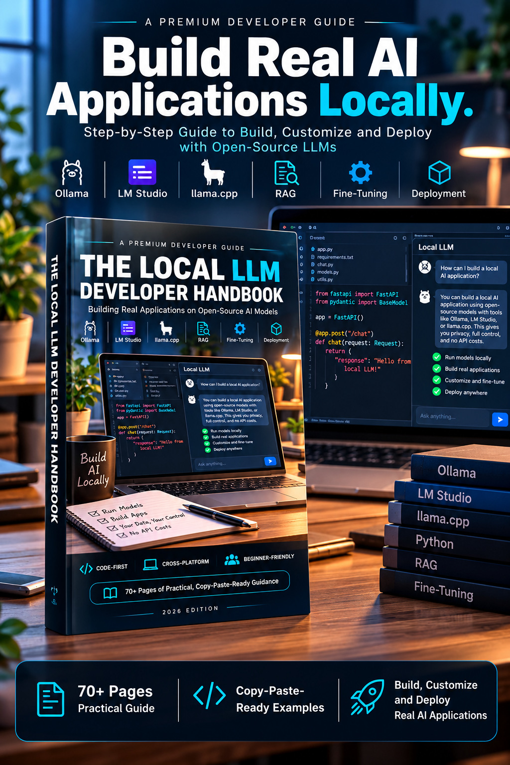 The Local LLM Developer Handbook PDF guide cover