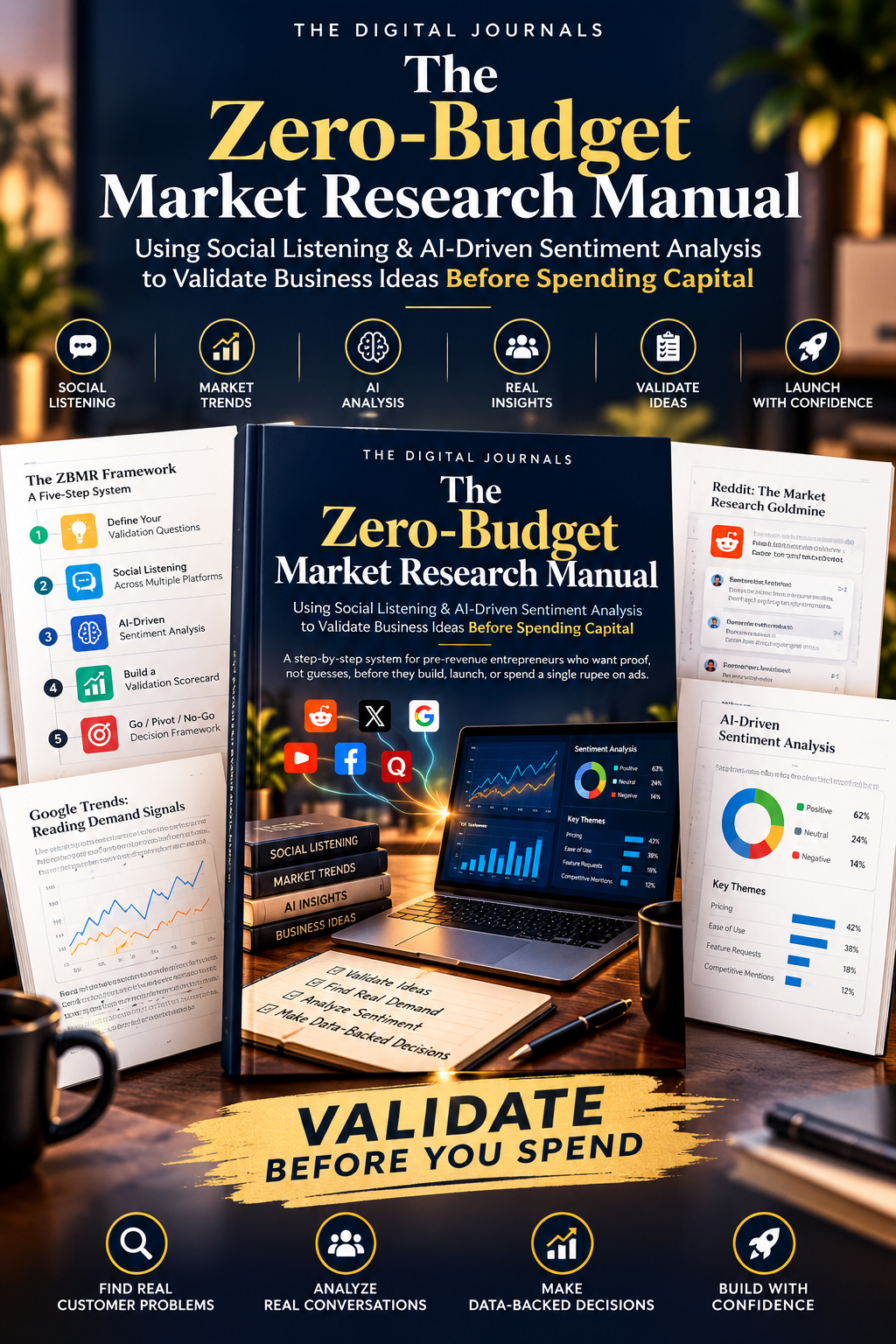 The Zero-Budget Market Research Manual PDF guide cover