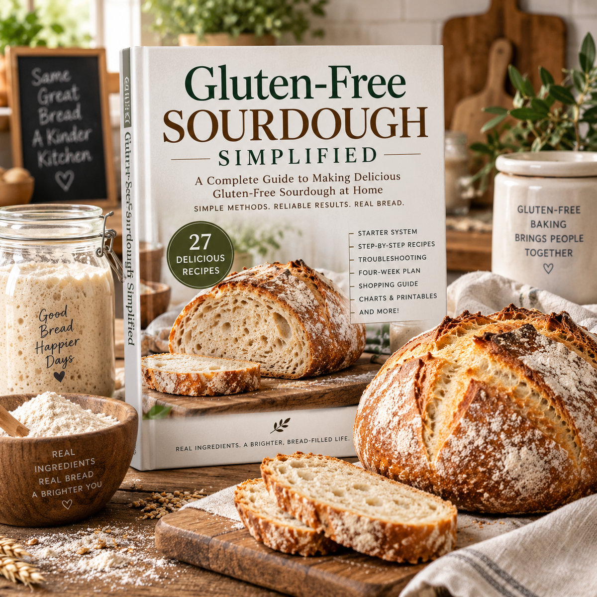 Gluten-Free Sourdough Simplified PDF guide cover