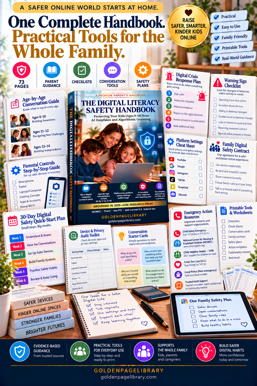 Digital Literacy Safety Handbook for Parents PDF – inside page preview 2