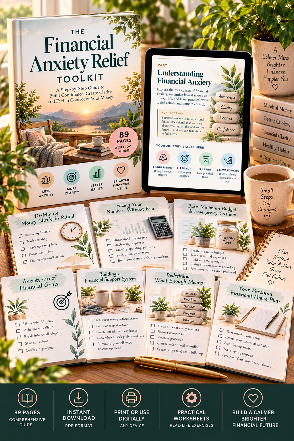 The Financial Anxiety Relief Toolkit PDF guide cover