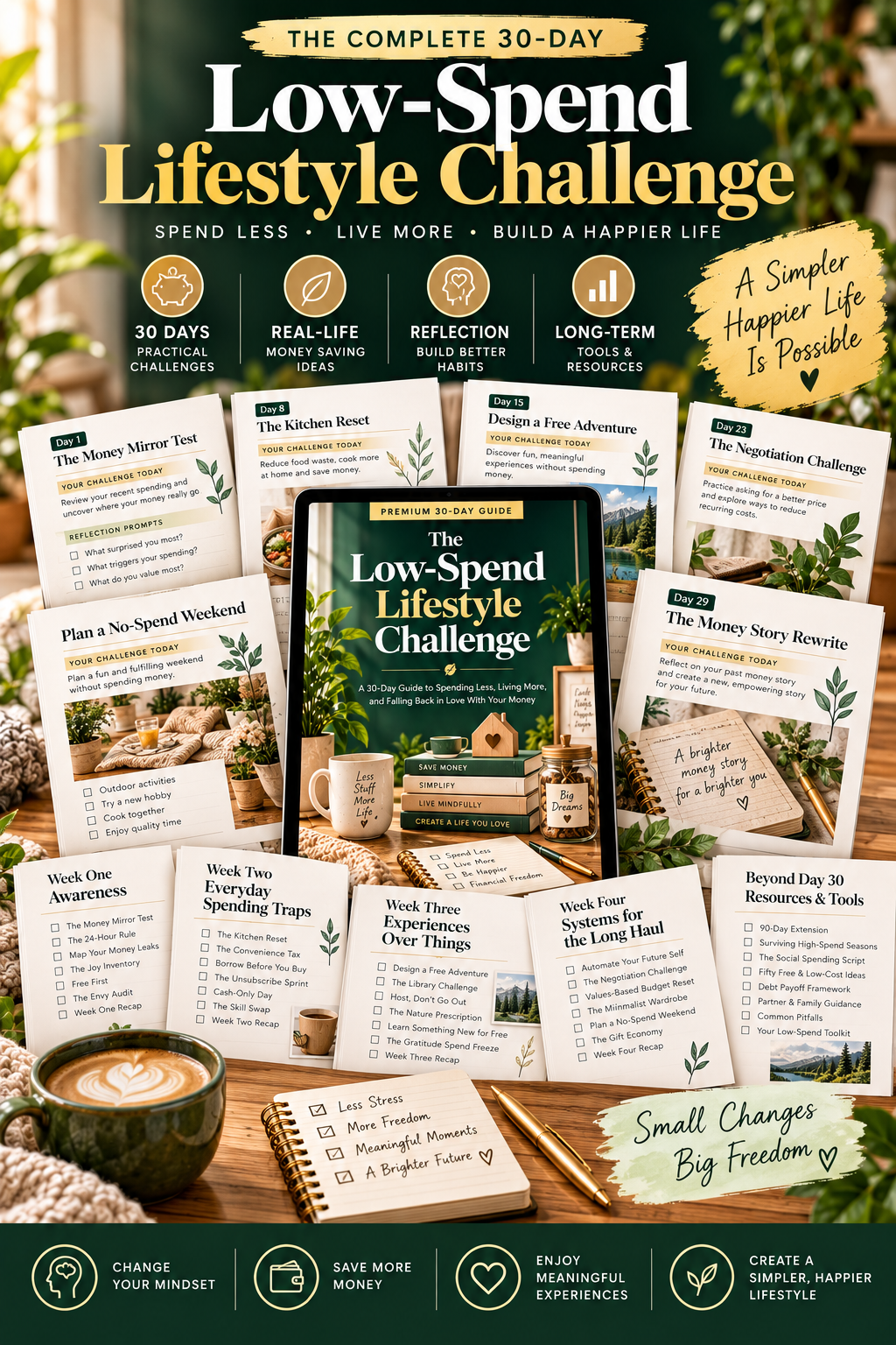 The Low-Spend Lifestyle Challenge PDF – inside page preview 2