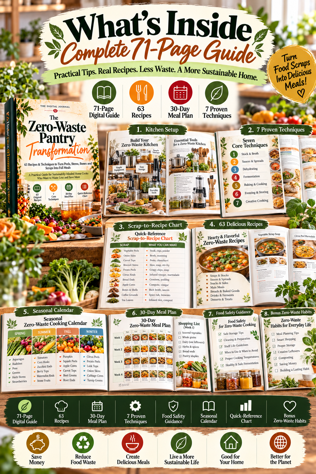 The Zero-Waste Pantry Transformation PDF – inside page preview 2