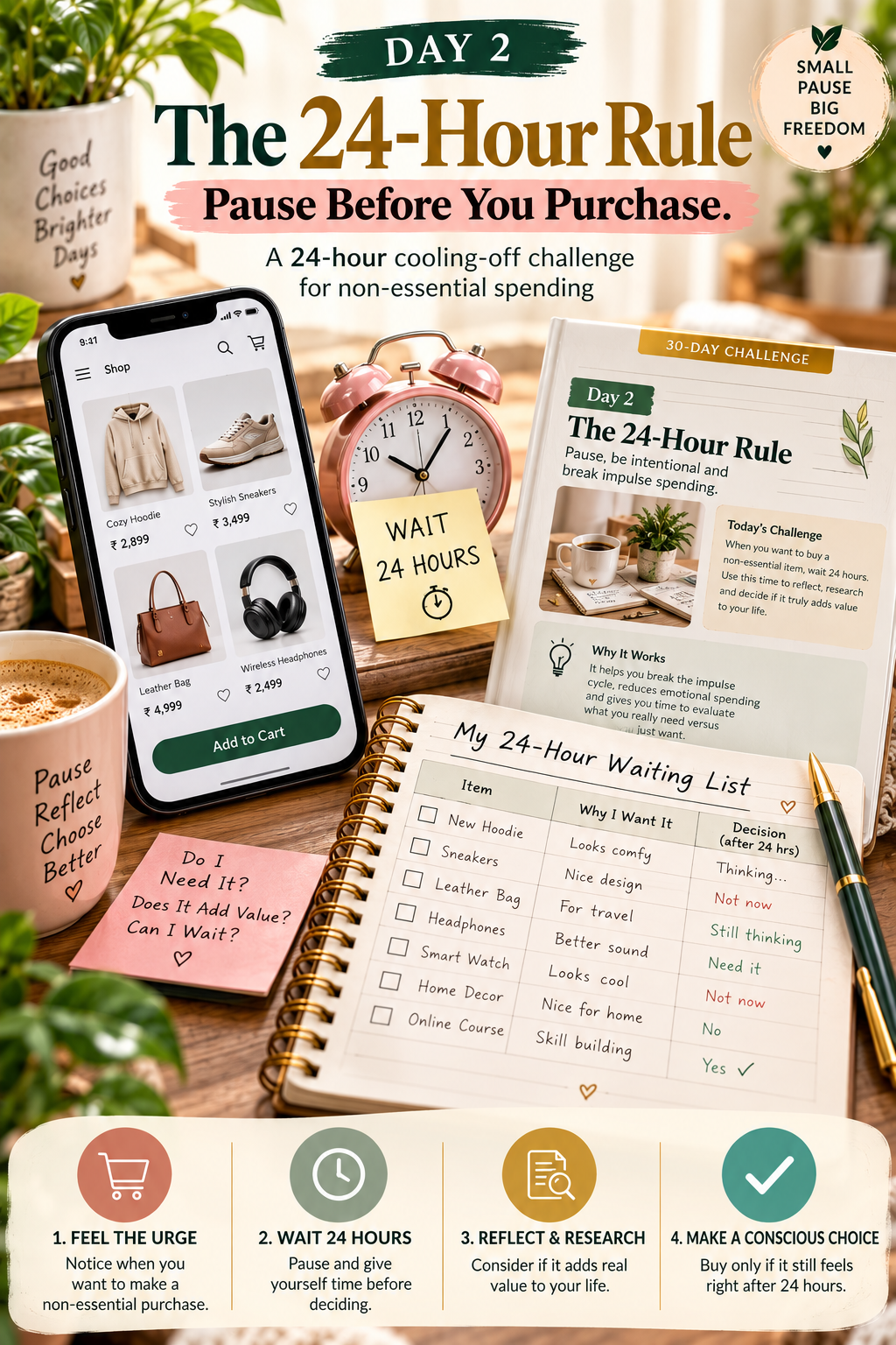 The Low-Spend Lifestyle Challenge PDF – inside page preview 16