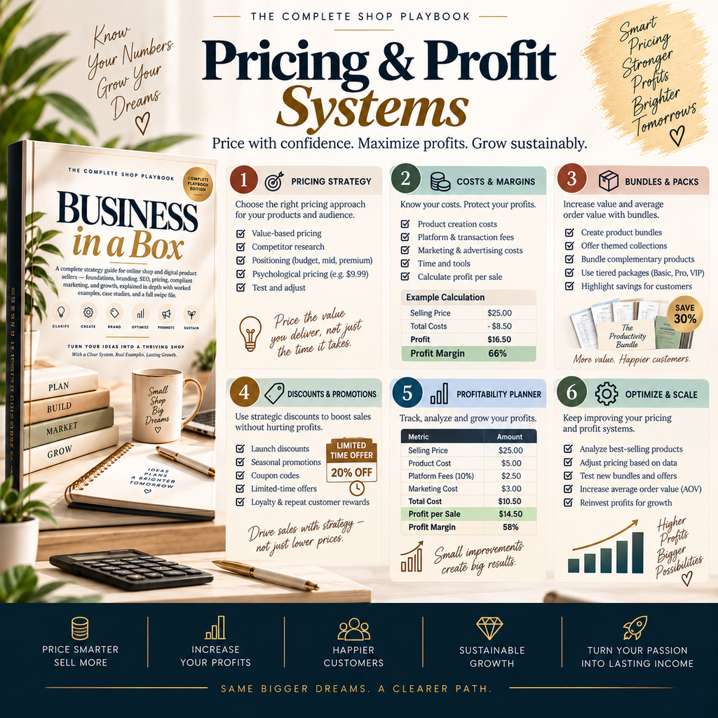 Business-in-a-Box: The Complete Shop Playbook PDF – inside page preview 14