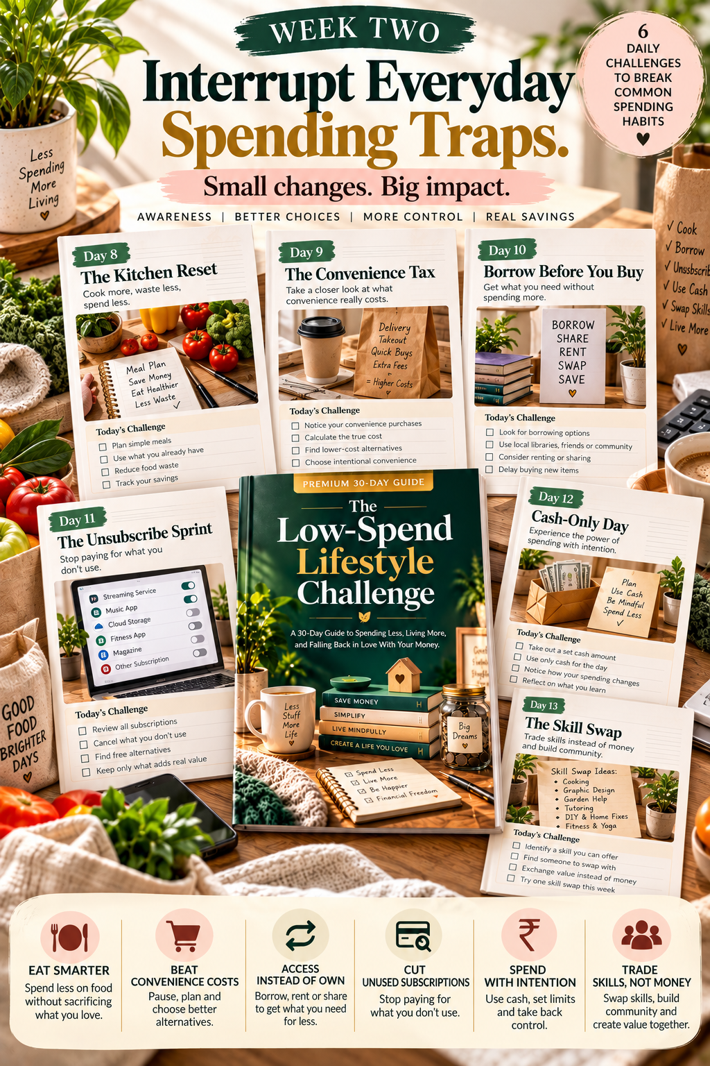 The Low-Spend Lifestyle Challenge PDF – inside page preview 14